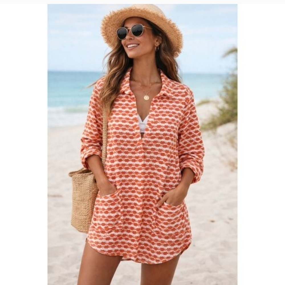 FORCYNTHIA Beachwear Swimsuit Coverup Sz S